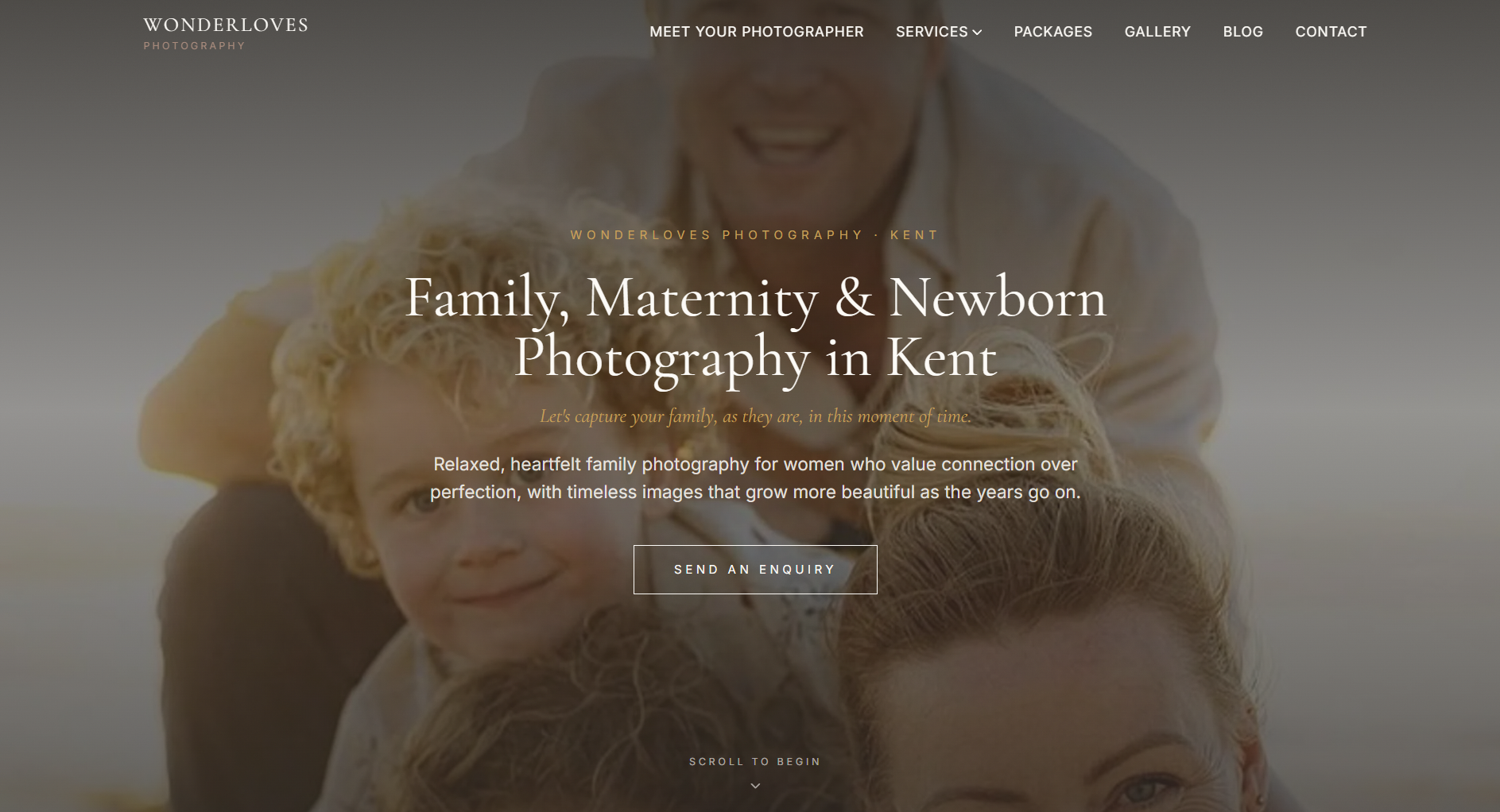 Wonderloves Photography website