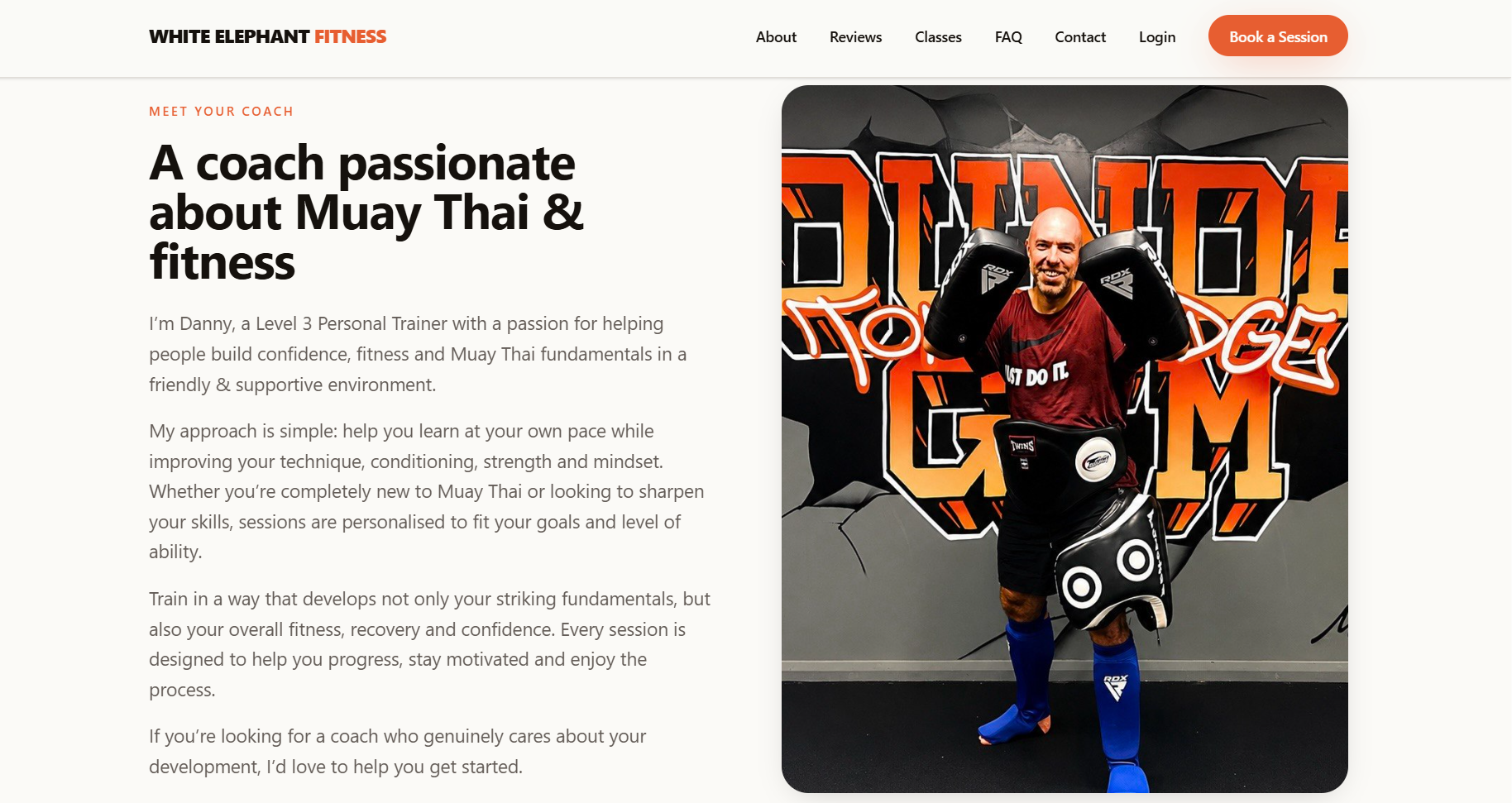 White Elephant Fitness website