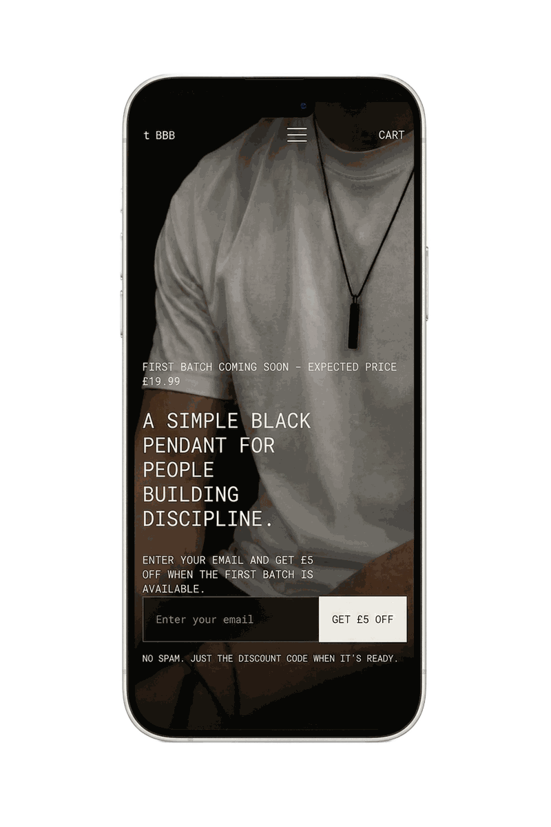 Phone showing service business website